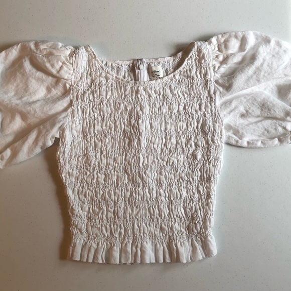 Wilfred Tops - Wilfred 100% ORGANIC Linen Elegant White Blouse Top Size XS